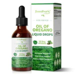 Organic Oregano Oil Drops with Black Seed Oil & Vitamin E