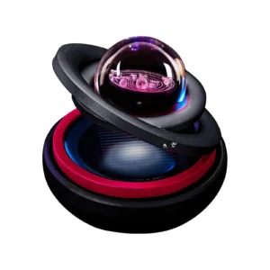 Solar Powered Rotating Planet Air Freshener For Car Dashboard